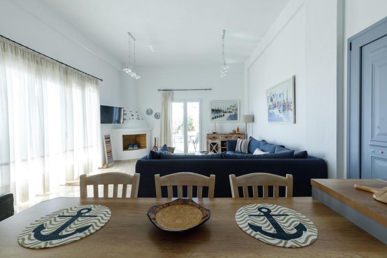 Cycladic Villa With Sea View! Ioulis Exterior foto