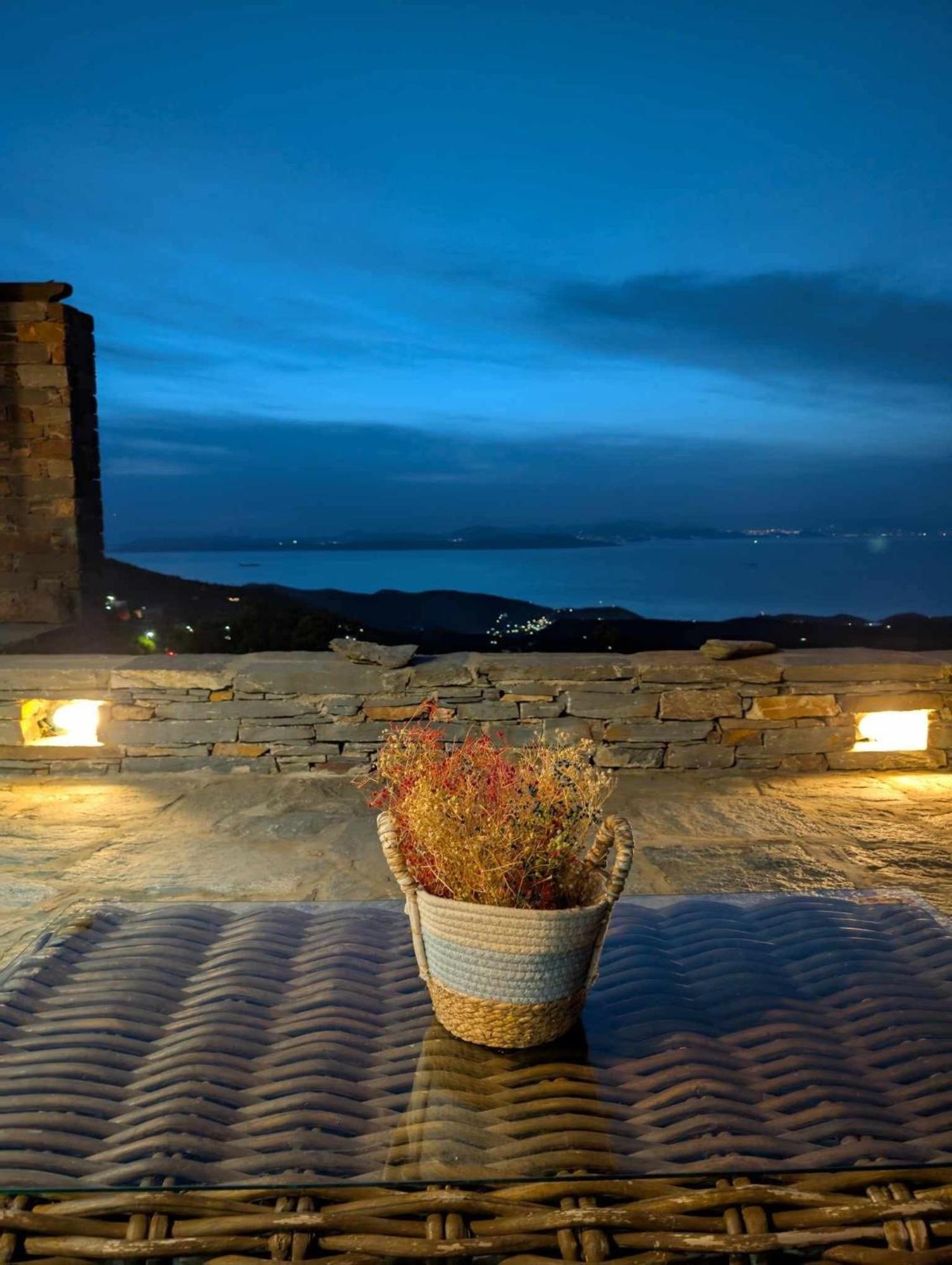 Cycladic Villa With Sea View! Ioulis Exterior foto